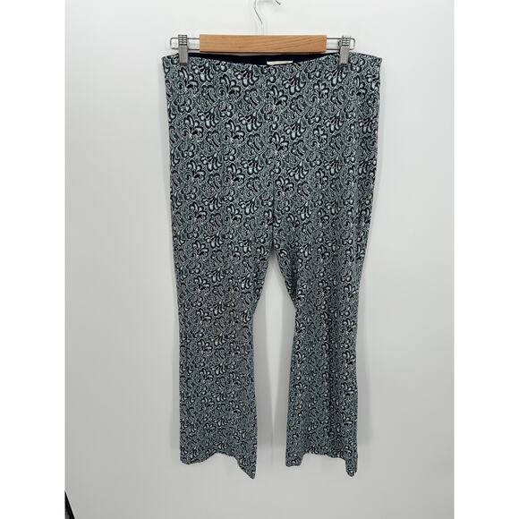Maeve Anthropologie Womens Pull On Floral Pants Size M The Margot Blue Stretch - Picture 1 of 9
